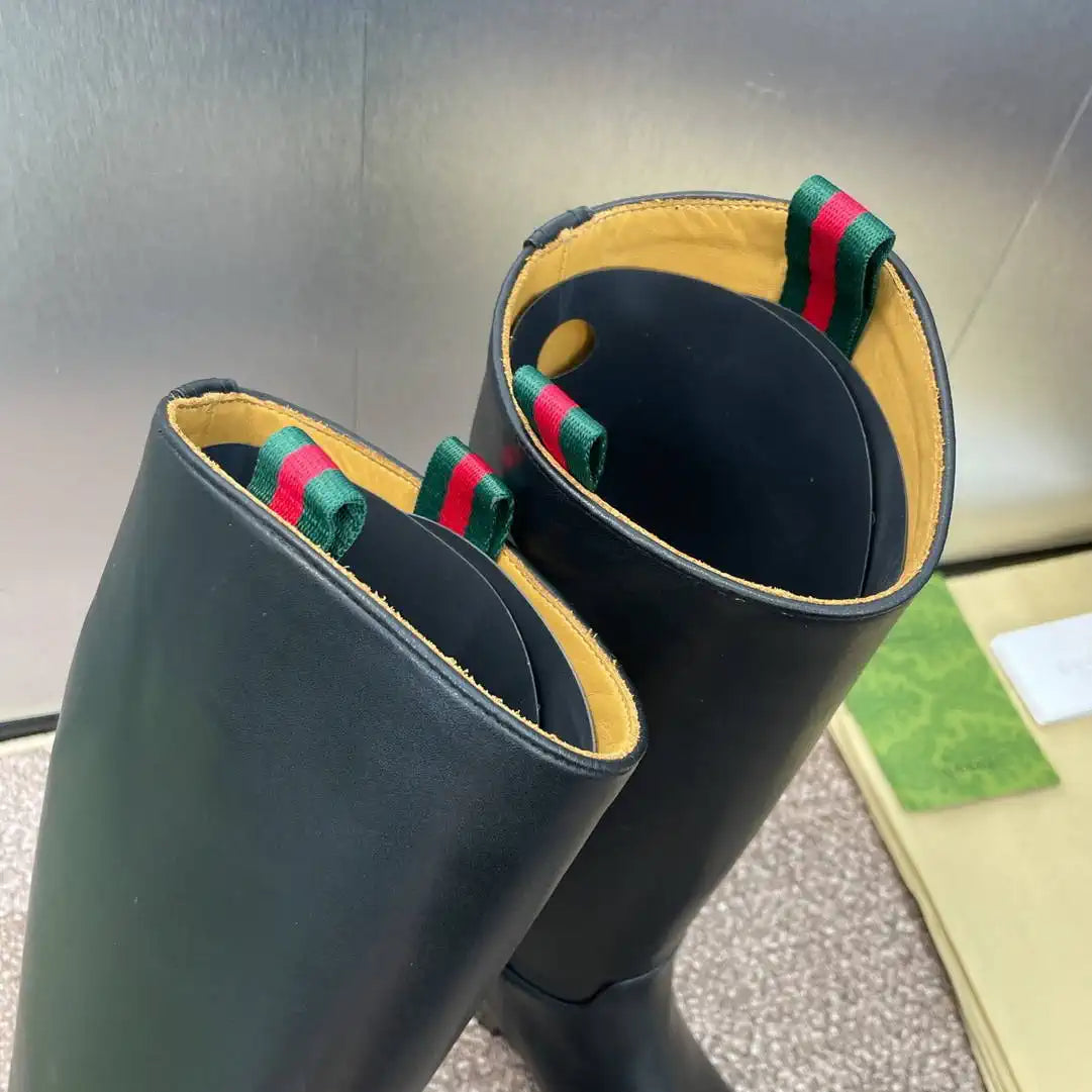 Gucci 805312 Women Boots with slim Horsebit  G77388