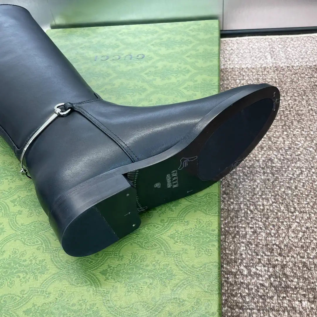 Gucci 805312 Women Boots with slim Horsebit  G77388