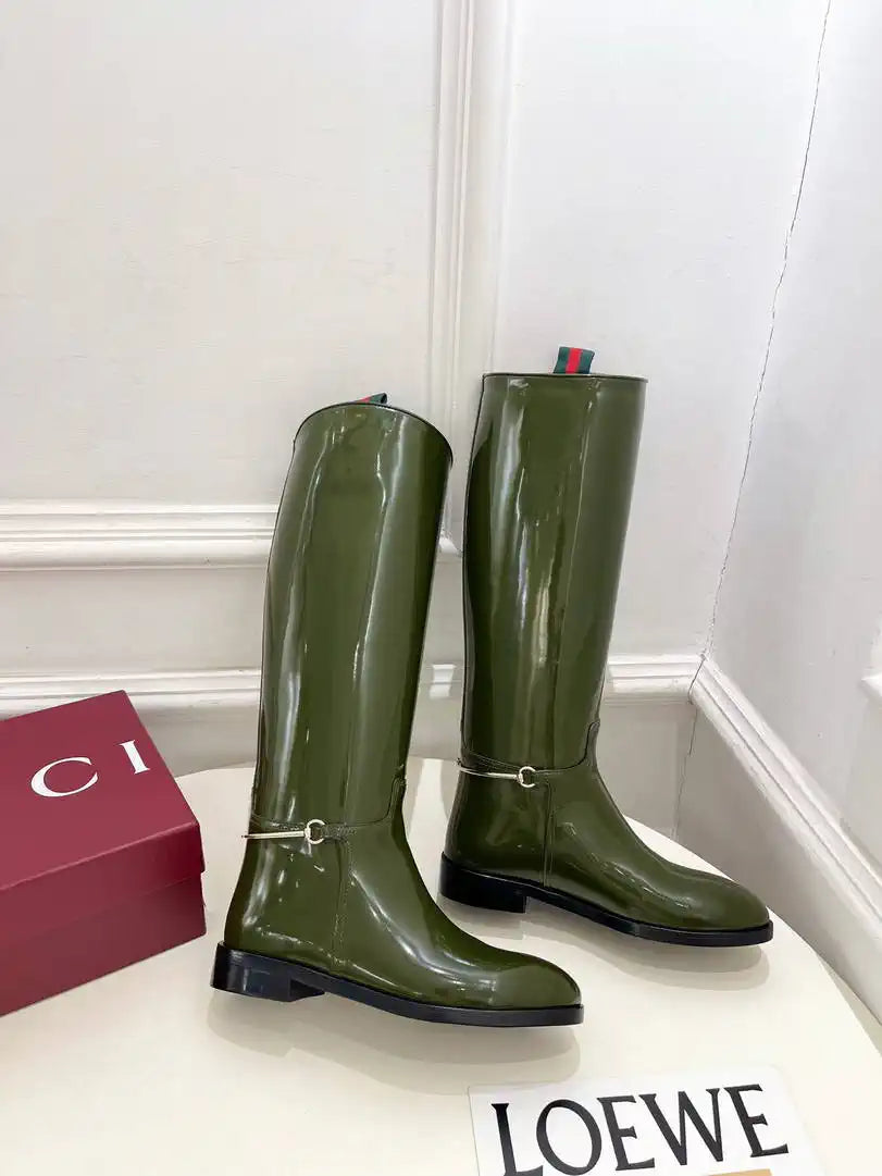 Gucci 805312 Women Boots with slim Horsebit  G77387