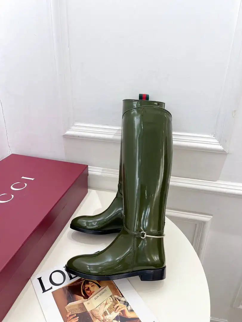 Gucci 805312 Women Boots with slim Horsebit  G77387
