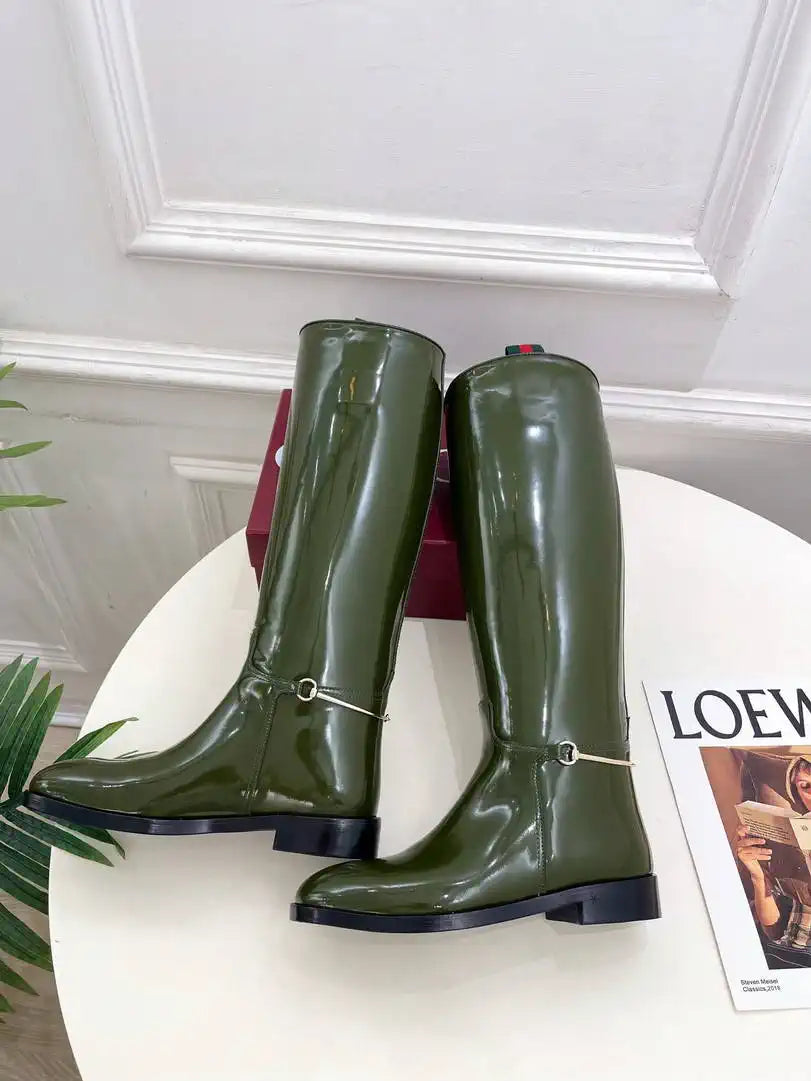 Gucci 805312 Women Boots with slim Horsebit  G77387