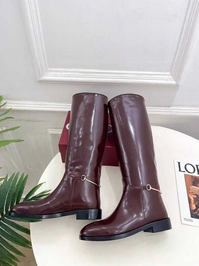 Gucci 805312 Women Boots with slim Horsebit  G77389