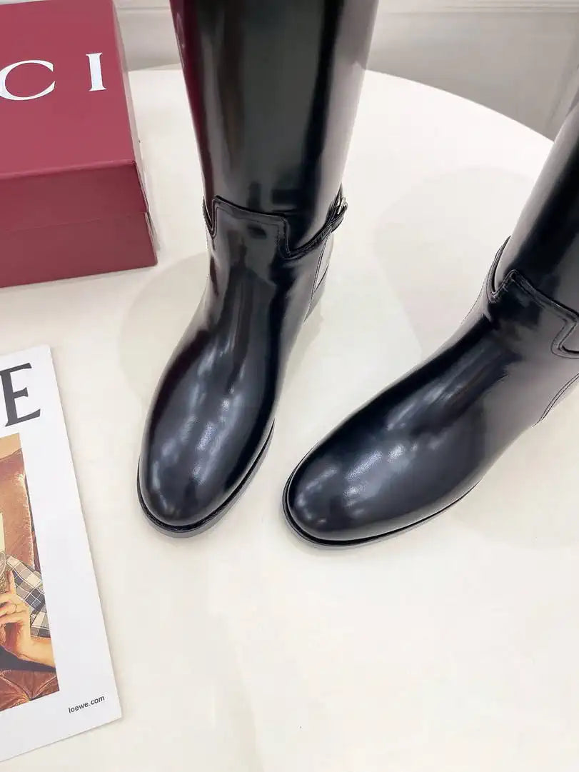 Gucci 805312 Women Boots with slim Horsebit  G77390