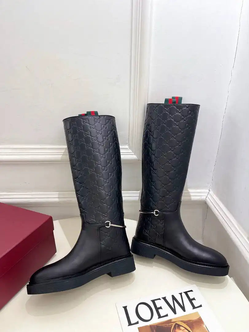 Gucci 805312 Women Boots with slim Horsebit  G77391