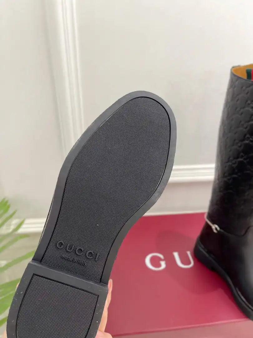 Gucci 805312 Women Boots with slim Horsebit  G77391