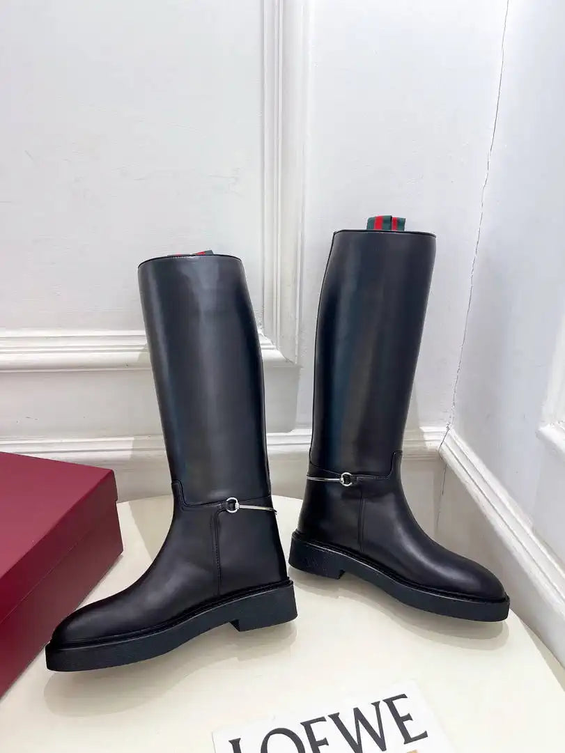 Gucci 805312 Women Boots with slim Horsebit  G77392