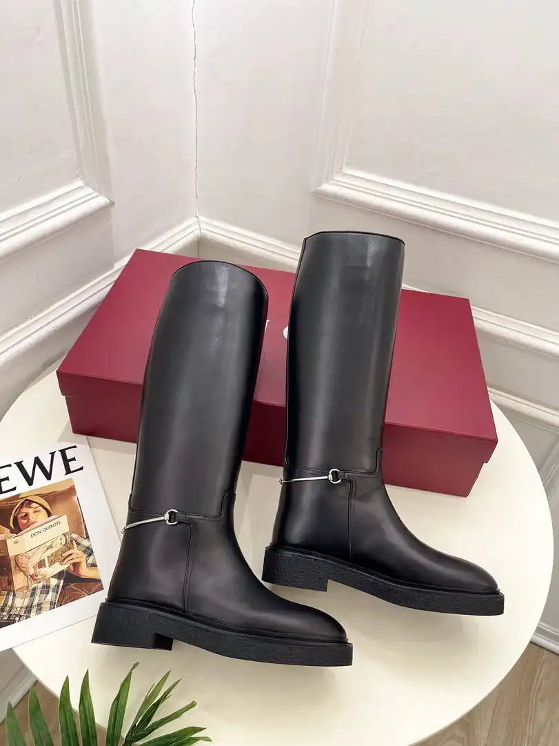 Gucci 805312 Women Boots with slim Horsebit  G77392