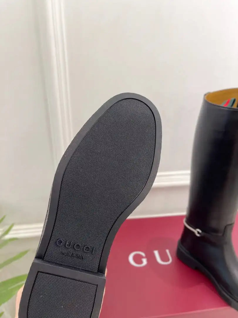 Gucci 805312 Women Boots with slim Horsebit  G77392