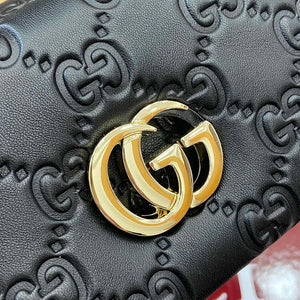 Gucci 806017 GG Milano Mini Top Handle Bag Black GG puffy leather - Default Title - View 7