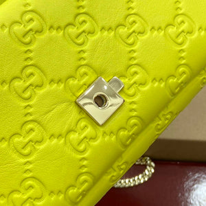 Gucci 806017 GG Milano Mini Top Handle Bag Emerald Green GG puffy leather - Default Title - View 13