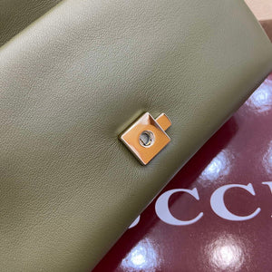 Gucci 806017 GG Milano Mini Top Handle Bag Green puffy leather - Default Title - View 12