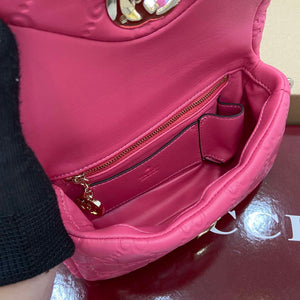 Gucci 806017 GG Milano Mini Top Handle Bag Pink GG puffy leather - Default Title - View 9