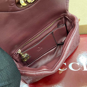 Gucci 806017 GG Milano Mini Top Handle Bag Red GG puffy leather - Default Title - View 7