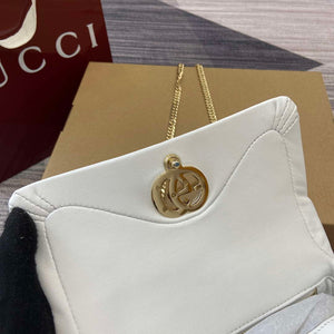 Gucci 806017 GG Milano Mini Top Handle Bag White puffy leather - Default Title - View 10