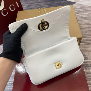 Gucci 806017 GG Milano Mini Top Handle Bag White puffy leather - Default Title - View 8