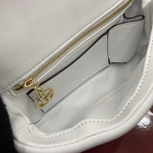 Gucci 806017 GG Milano Mini Top Handle Bag White puffy leather - Default Title - View 9