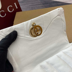 Gucci 806017 GG Milano Mini Top Handle Bag White puffy quilted leather - Default Title - View 7