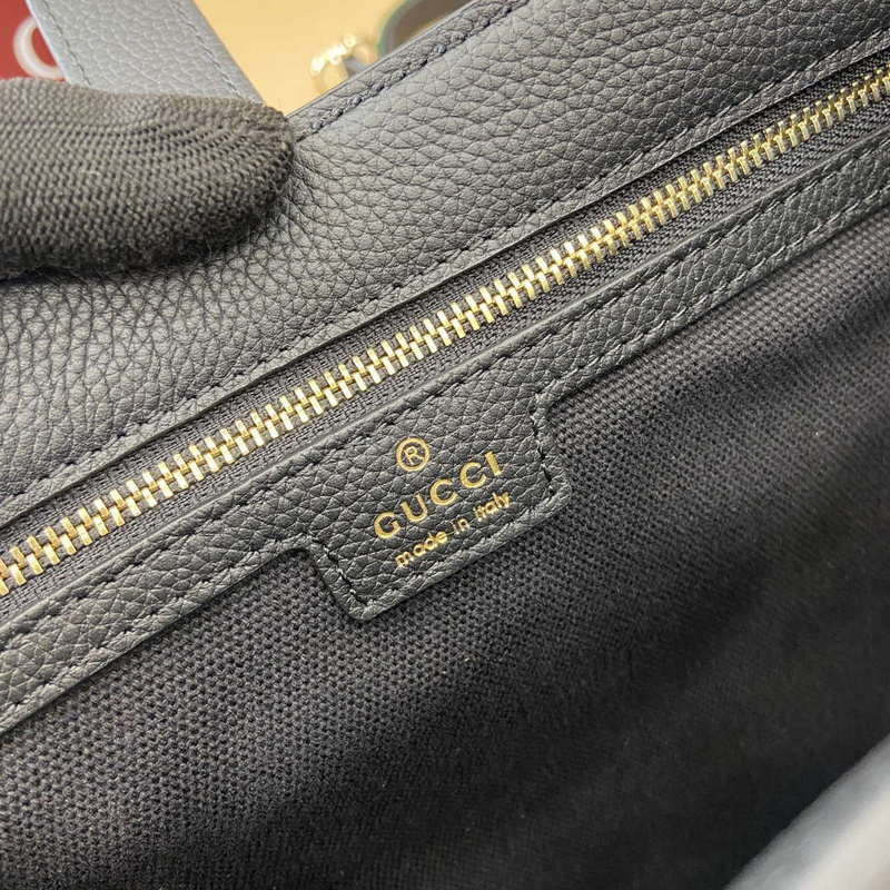 Gucci 813650 Jackie Large Shoulder Bag Black