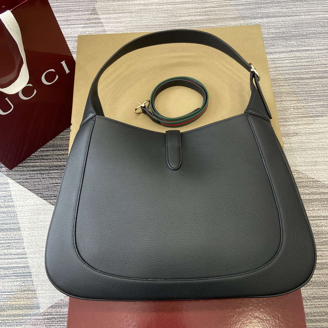 Gucci 813650 Jackie Large Shoulder Bag Black