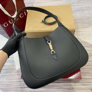 Gucci 813650 Jackie Large Shoulder Bag Black - Default Title - View 6