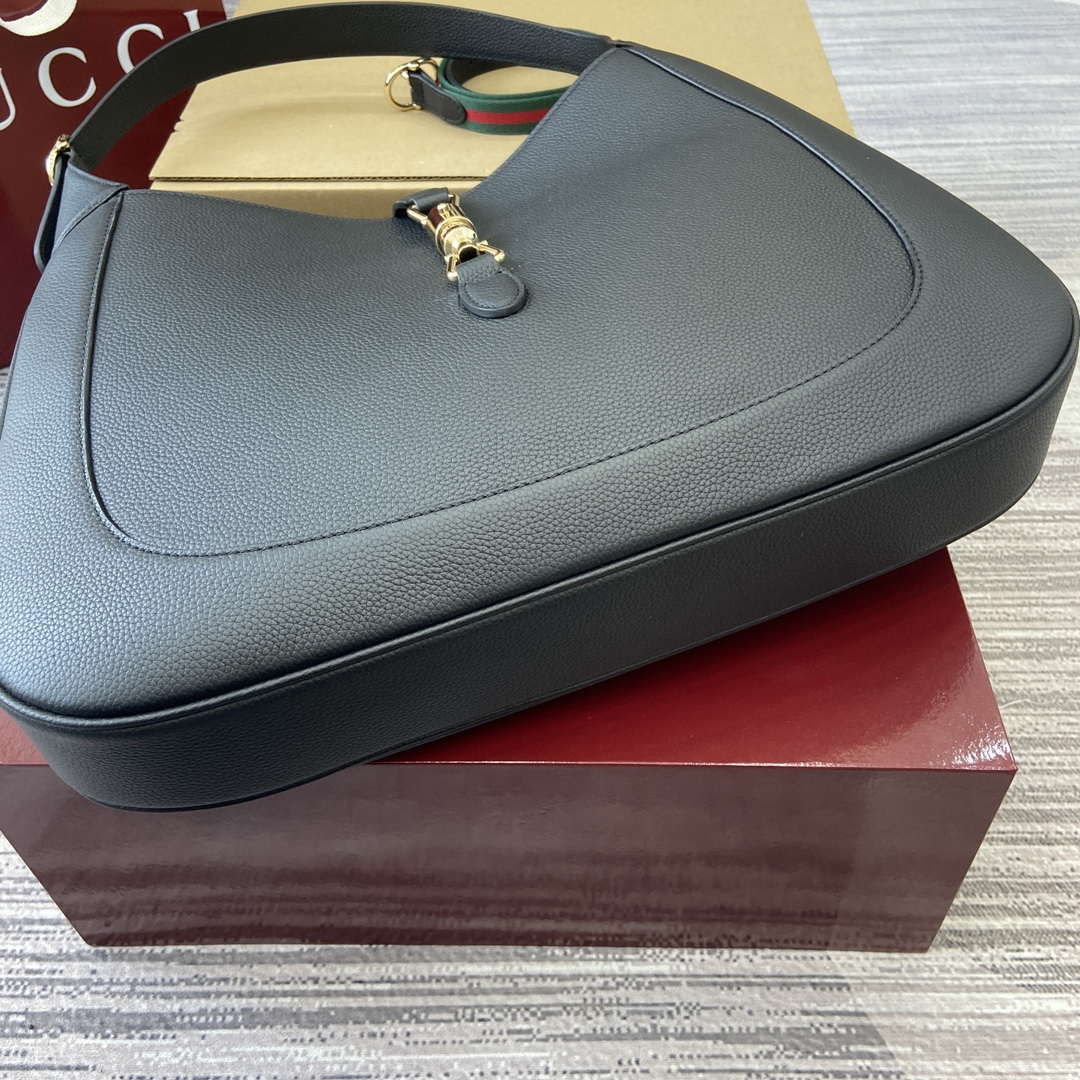 Gucci 813650 Jackie Large Shoulder Bag Black - Default Title - View 7