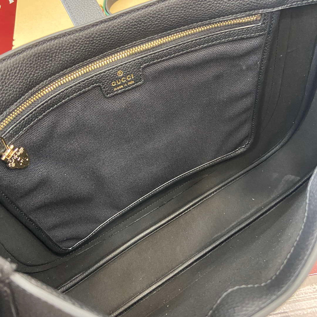 Gucci 813650 Jackie Large Shoulder Bag Black