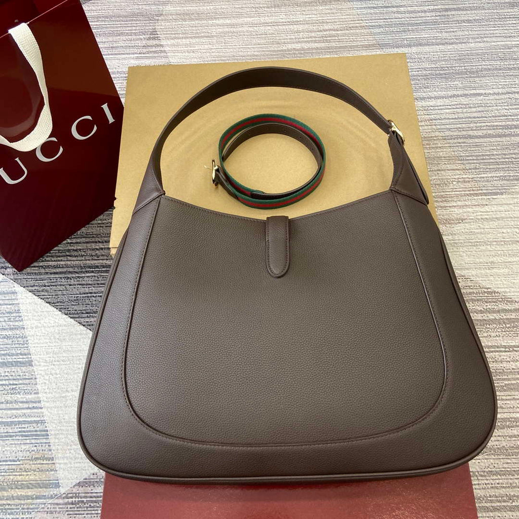 Gucci 813650 Jackie Large Shoulder Bag Brown