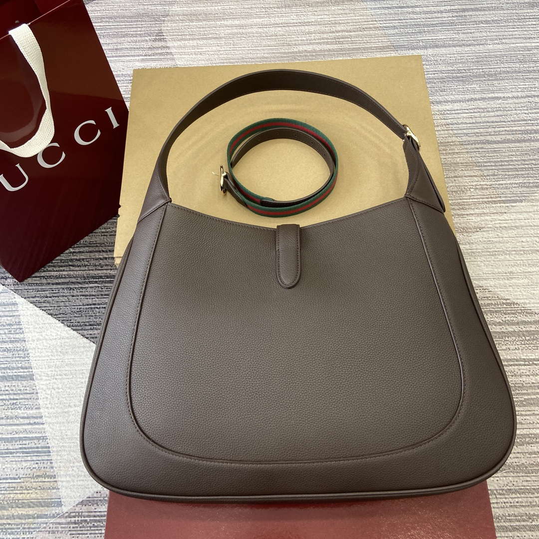 Gucci 813650 Jackie Large Shoulder Bag Brown