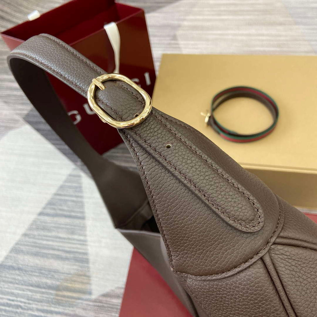 Gucci 813650 Jackie Large Shoulder Bag Brown