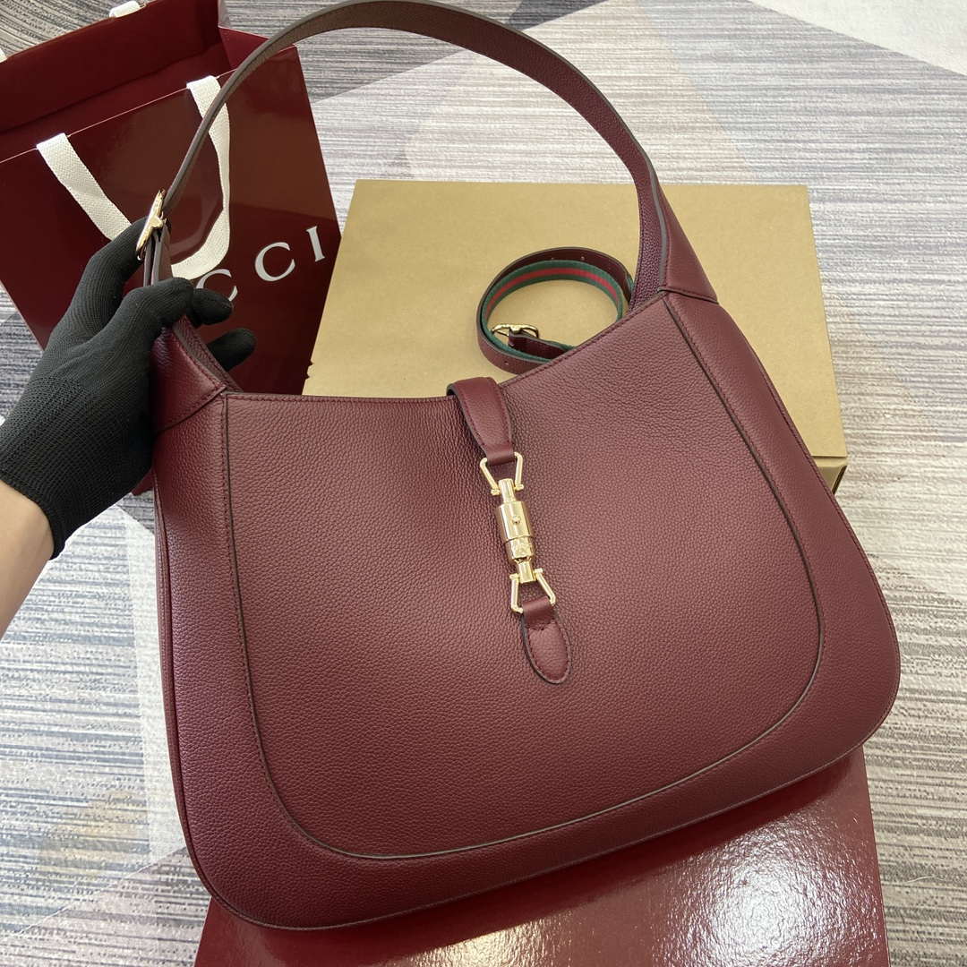 Gucci 813650 Jackie Large Shoulder Bag Red - Default Title - View 4