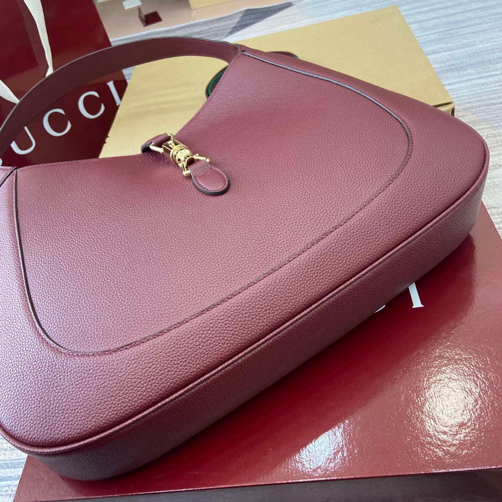 Gucci 813650 Jackie Large Shoulder Bag Red