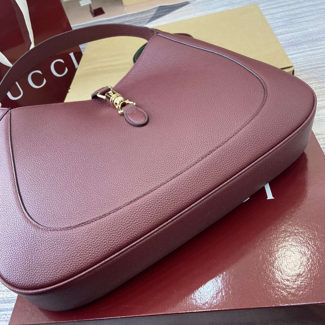 Gucci 813650 Jackie Large Shoulder Bag Red - Default Title - View 6