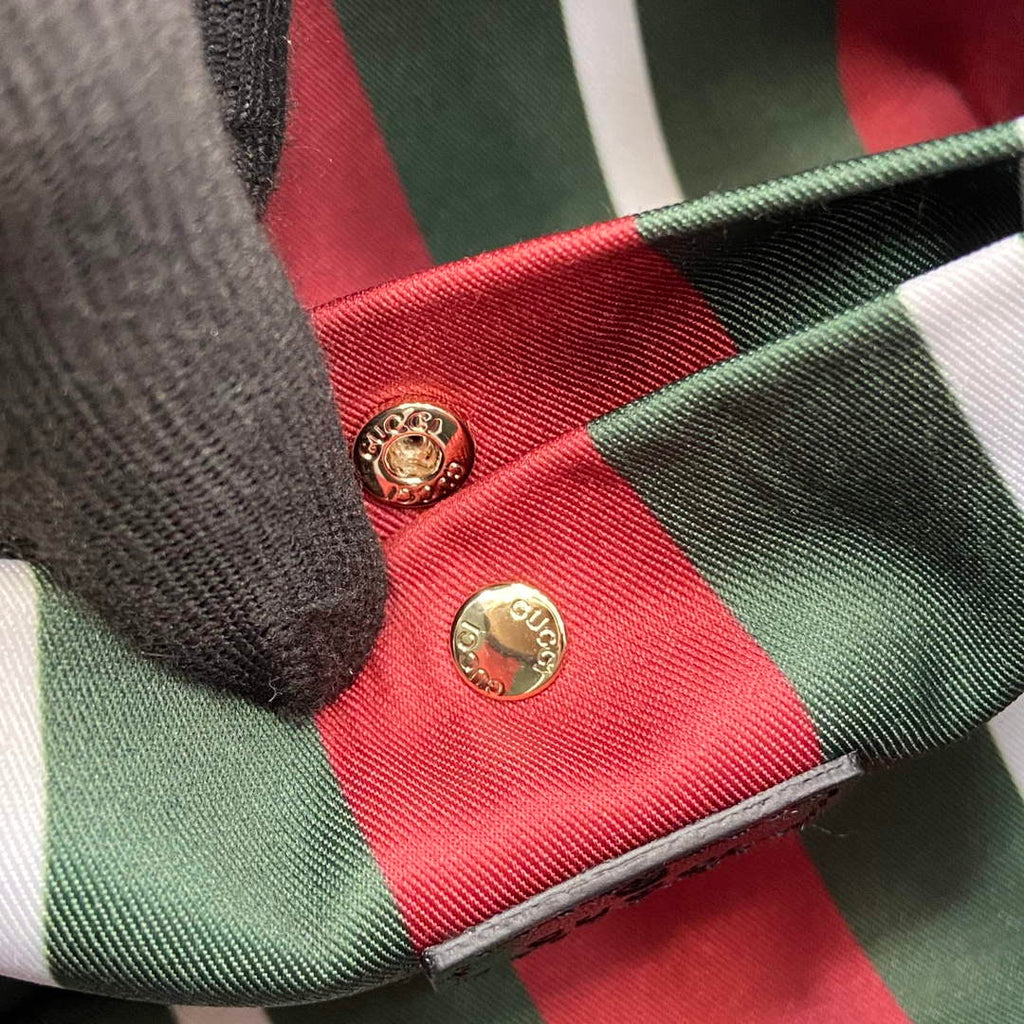 Gucci 815118 GG Emblem Mini Bucket Bag Black