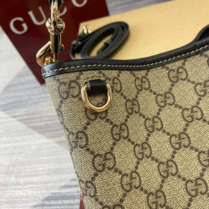 Gucci 815118 GG Emblem Mini Bucket Bag Black - Default Title - View 7