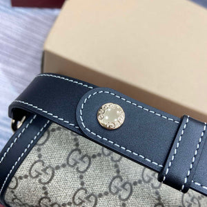 Gucci 815178 Gucci Horsebit 1955 Soft Medium Shoulder Bag Black leather trim - Default Title - View 7