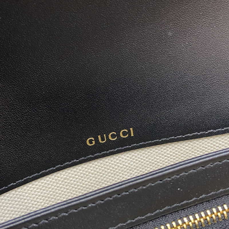 Gucci 815178 Gucci Horsebit 1955 Soft Medium Shoulder Bag Black - Default Title - View 12