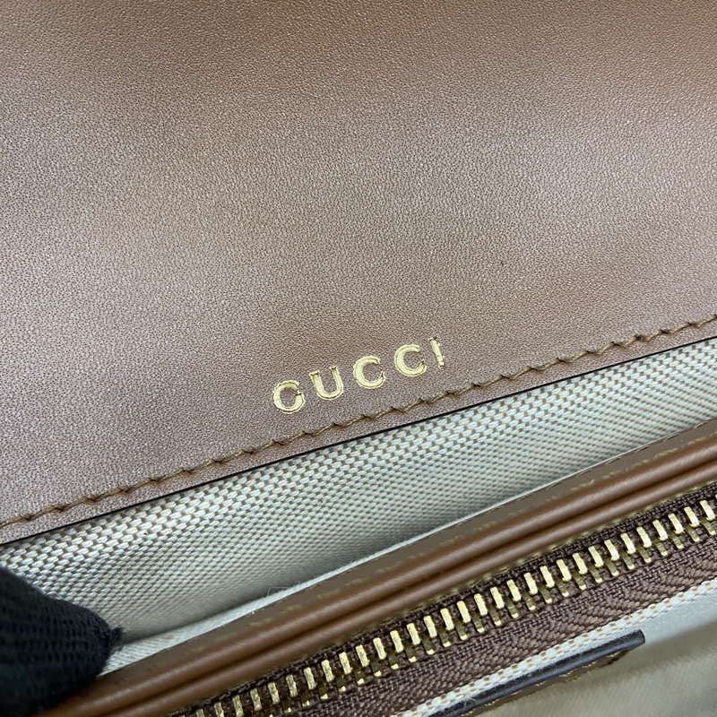 Gucci 815178 Gucci Horsebit 1955 Soft Medium Shoulder Bag Brown leather trim - Default Title - View 10