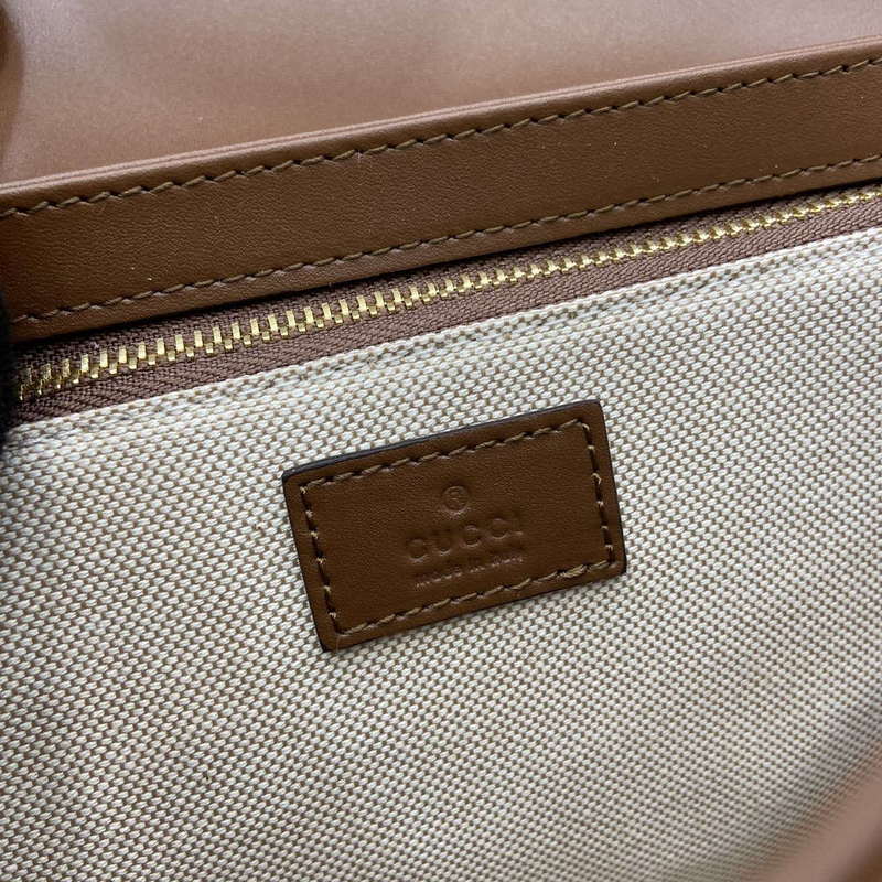 Gucci 815178 Gucci Horsebit 1955 Soft Medium Shoulder Bag Brown leather trim