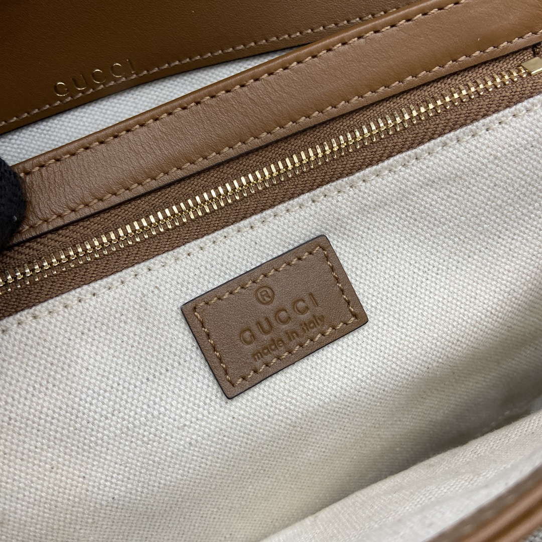 Gucci 815178 Gucci Horsebit 1955 Soft Medium Shoulder Bag Brown - Default Title - View 10