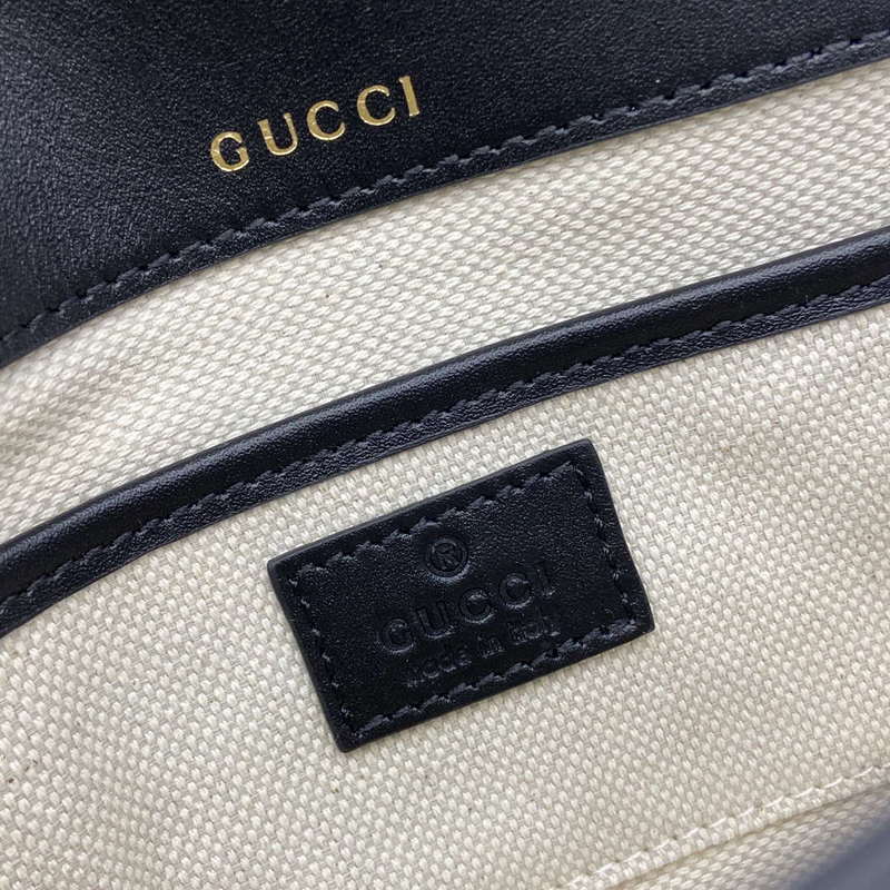Gucci 815205 Gucci Horsebit 1955 Soft Small Shoulder Bag Black