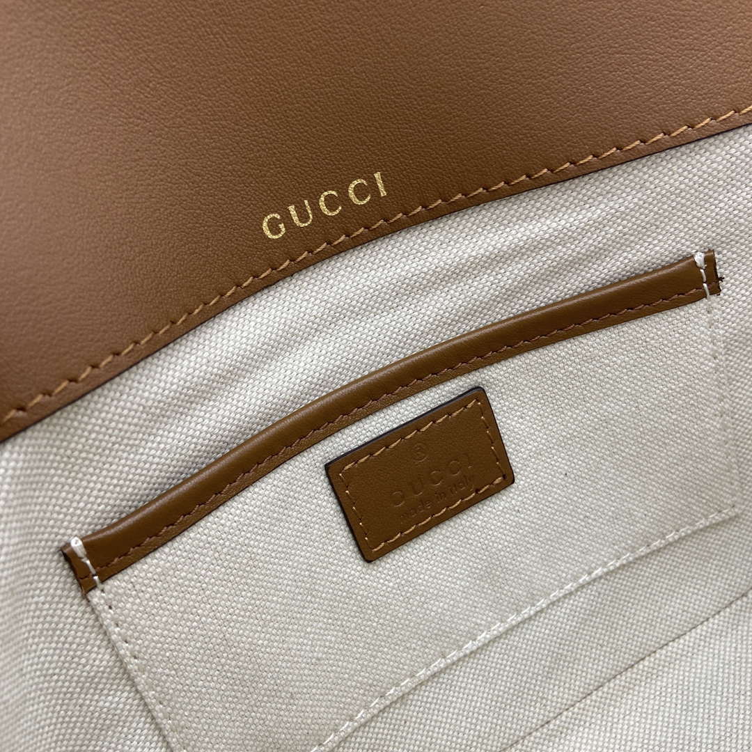 Gucci 815205 Gucci Horsebit 1955 Soft Small Shoulder Bag Brown - Default Title - View 10