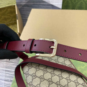 Gucci 815205 Gucci Horsebit 1955 Soft Small Shoulder Bag Red leather trim - Default Title - View 8