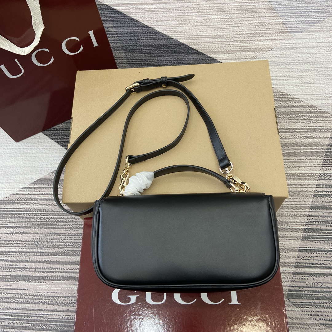 Gucci 815206 Gucci Horsebit 1955 Soft Small Top Handle Bag Black