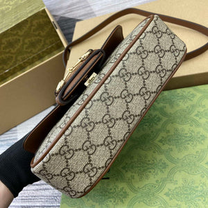 Gucci 815206 Gucci Horsebit 1955 Soft Small Top Handle Bag Brown leather trim - Default Title - View 7