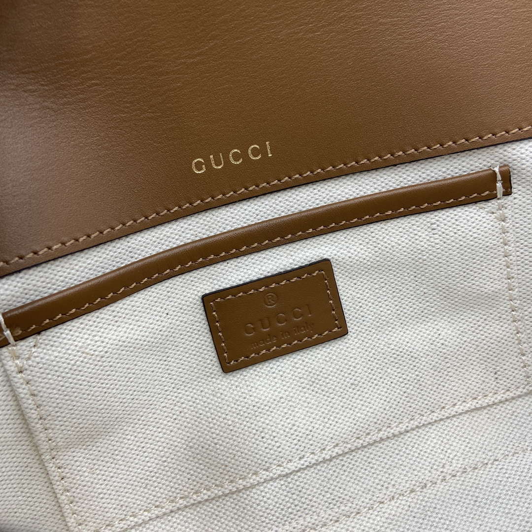 Gucci 815206 Gucci Horsebit 1955 Soft Small Top Handle Bag Brown - Default Title - View 10