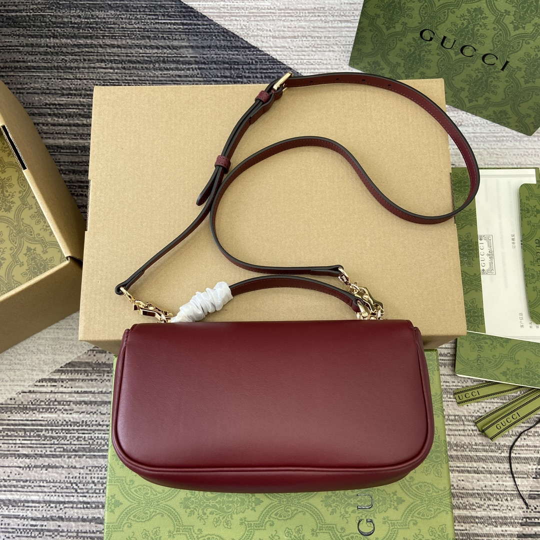 Gucci 815206 Gucci Horsebit 1955 Soft Small Top Handle Bag Red