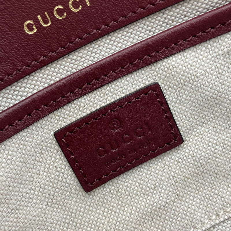 Gucci 815206 Gucci Horsebit 1955 Soft Small Top Handle Bag Red