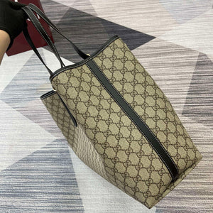 Gucci 815212 GG Emblem maxi tote bag Beige and Black - Default Title - View 2