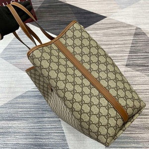 Gucci 815212 GG Emblem maxi tote bag Beige and dark brown - Default Title - View 3