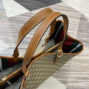Gucci 815212 GG Emblem maxi tote bag Beige and dark brown - Default Title - View 4